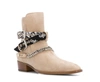 Amiri Bandana Buckle Ankle Boots In Beige