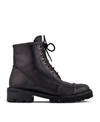 Malone Souliers Bryce 30 Patent-trimmed Leather Ankle Boots In Nero