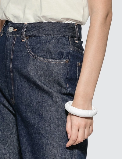 Mm6 Maison Margiela Puffer Bracelet In White