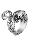 JOHN HARDY JOHN HARDY NAGA SILVER RING,RBS60240BSPX6