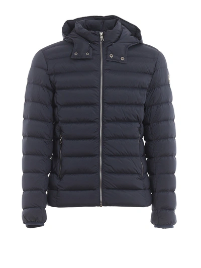 Colmar Stretch Nylon Quilted Down Jacket In Blue