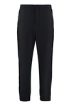 Giorgio Armani Pressed Crease Straight Trousers In Blue