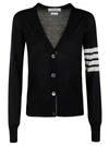 THOM BROWNE RELAXED FIT V-NECK CARDIGAN,11581689