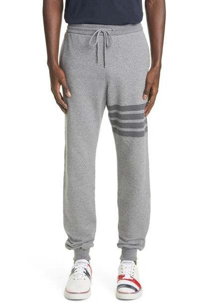 THOM BROWNE THOM BROWNE TONAL 4-BAR COTTON JOGGERS,MJQ008A-06910