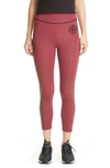 FENDI LOGO SIDE STRIPE CROP LEGGINGS,FAB060-ADH7