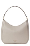 Kate Spade Roulette Large Leather Hobo Bag In Warm Taupe