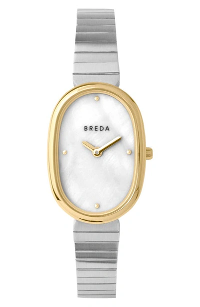 Breda Jane Bracelet Watch, 23mm In Gold/ Silver/ Pearl