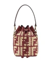 FENDI MINI MON TRESOR STRAW BAG