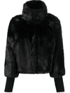 PATRIZIA PEPE SHORT FAUX FUR JACKET