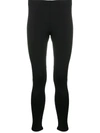 BALENCIAGA ZIP-CUFF LOGO LEGGINGS