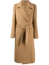 TAGLIATORE BELTED WRAP COAT