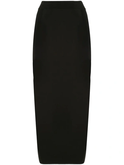 Thom Krom Stretch-fit Long Pencil Skirt In Black