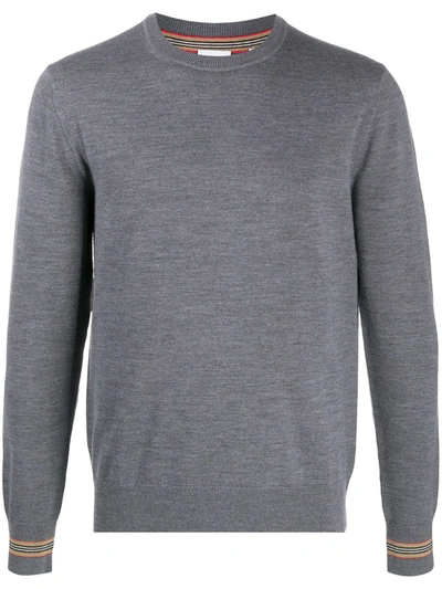 Burberry Intarsien-pullover In Grey