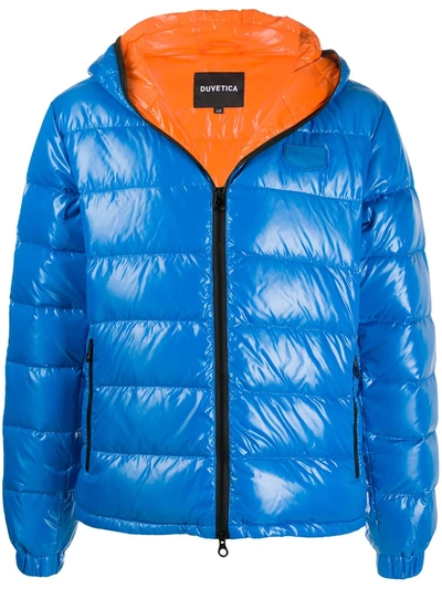 Duvetica Padded Zip-up Down Jacket In Blue