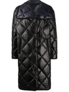 FAY QUILTED MIDI COAT