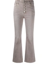 J BRAND CROPPED FLARED TROUSERS