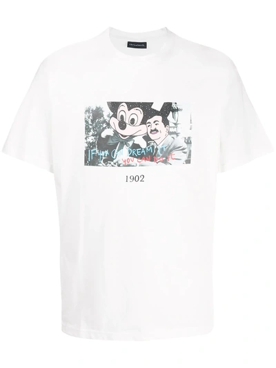 Throwback Walt Graphic-print Cotton T-shirt In White