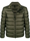 Blauer Padded Zip-up Down Jacket In Green