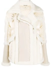 NICOLE BENISTI SHELL-PANELLED SHEARLING COAT