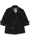 BURBERRY BELTED COTTON TRENCH COAT