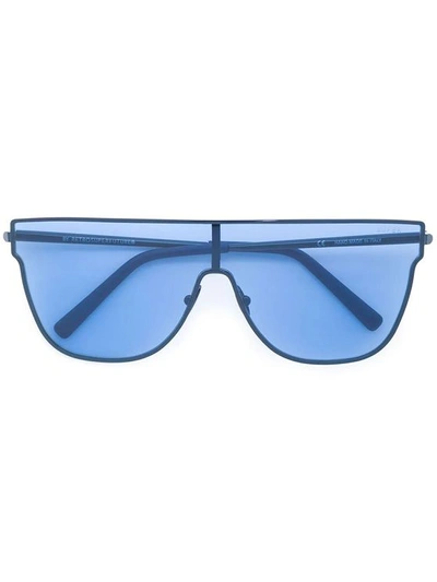 Super By Retrofuture Men's R3oblue Blue Metal Sunglasses
