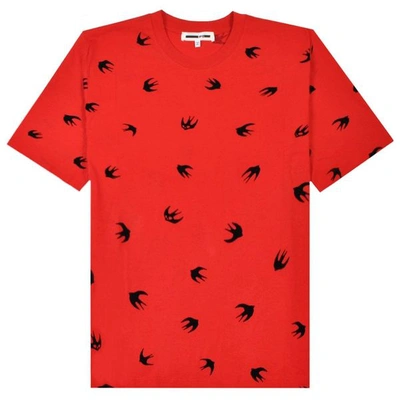 Mcq By Alexander Mcqueen Multiple Bird Logo T-shirt Red Colour: Red