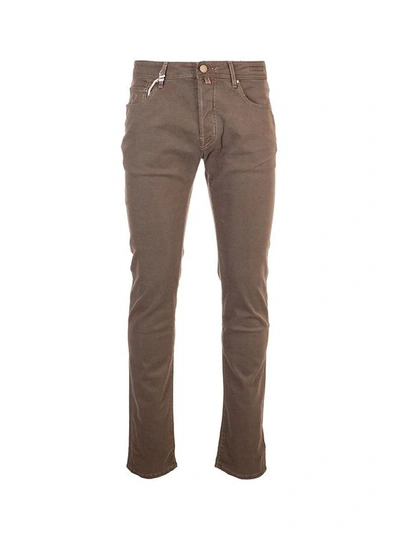 Jacob Cohen Men's J688comf02090v943 Beige Cotton Pants In Brown