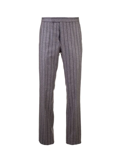 Thom Browne Pinstripe Pants In Grey