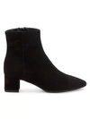 Aquatalia Perlina Suede Ankle Boots In Black