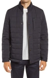 Ted Baker Trent Quilted Jacket In Navy