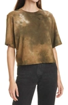 Cotton Citizen The Tokyo Crop Tee - Toffee Haze - Size Xs In Toffee Haze