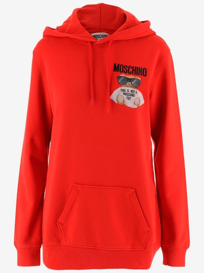 Moschino Sweaters In Rosso