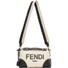 FENDI OFF-WHITE CANVAS MEDIUM 'KING FENDI' BY THE WAY BOSTON BAG