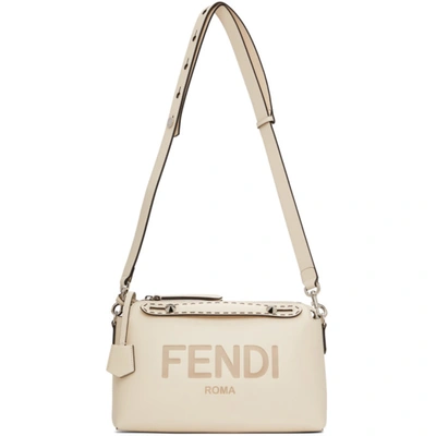 Fendi By The Way Medium Leather Shoulder Bag In White