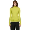 Bottega Veneta Green Viscose Turtleneck In 7275 Kiwi