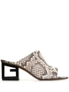 GIVENCHY TRIANGLE G-HEEL MULES