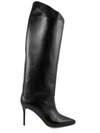 ALEXANDRE VAUTHIER BLACK LEATHER STILETTO BOOTS,11582544