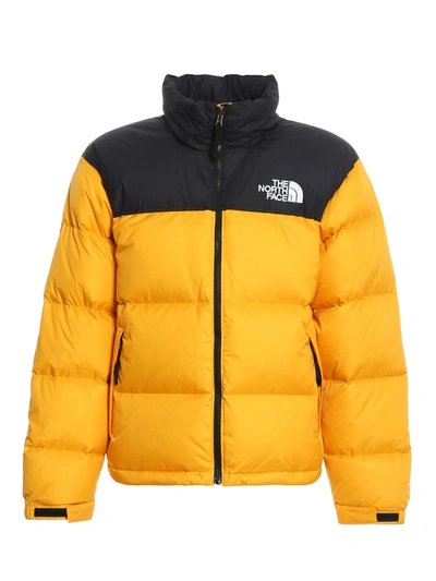 The North Face 1996 Retro Nuptse Quilted Dwr-coated Ripstop Down Hooded Jacket In Yellow