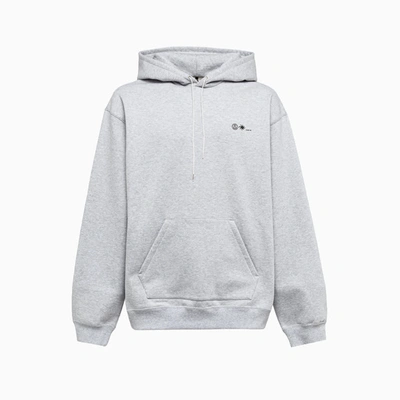 Oamc Fundament Logo Hoodie In Heater Grey