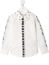 Stella Mccartney Music-print Long-sleeve Shirt In White