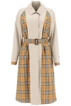 BURBERRY BURBERRY GUISLEY VINTAGE CHECK PRINTED TRENCH COAT