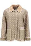 BURBERRY BURBERRY MONOGRAM PRINT QUILTED JACKET