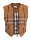 BURBERRY BURBERRY VINTAGE CHECK CROPPED WAISTCOAT