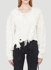 OTTOLINGER OTTOLINGER DECONSTRUCTED CABLE KNIT SWEATER