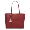 TORY BURCH PERRY BURGUNDY LEATHER TOTE,3929878