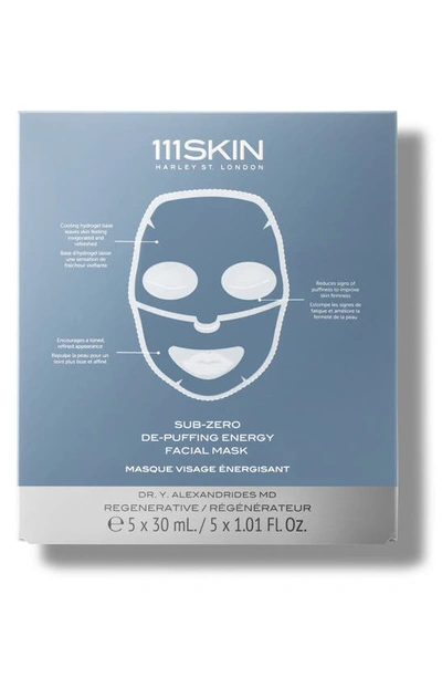 111skin Sub-zero De-puffing Energy 5-piece Facial Mask Set In White