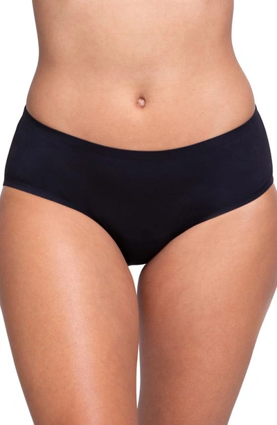 Proof Women's Moderate Absorbent Period & Leak  High-waist Brief In Black