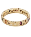 POLLY WALES GOLD RAINBOW SAPPHIRE AND DIAMOND CONFETTI RING,000643833