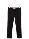 CESARE PACIOTTI 4US LOGO PATCH FITTED TROUSERS