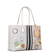 TORY BURCH GEMINI LINK CANVAS PATCHES TOTE,192485544947
